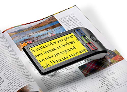 Eschenbach Smartlux Digital Portable Magnifier - Handheld Hd Video Magnifier For Low Vision W/Image Capture - (5X, 7X, 9X, 12X Magnification & 5 Viewing Modes) W/Liberty Cleaning Cloth #TOP4