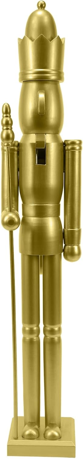 36 Inch Wooden Gold King Nutcracker