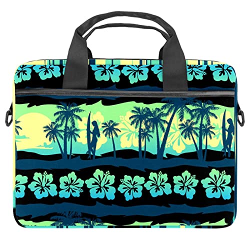 Sac ordinateur 13 pouces frangipanier hawaïen housse PC portable