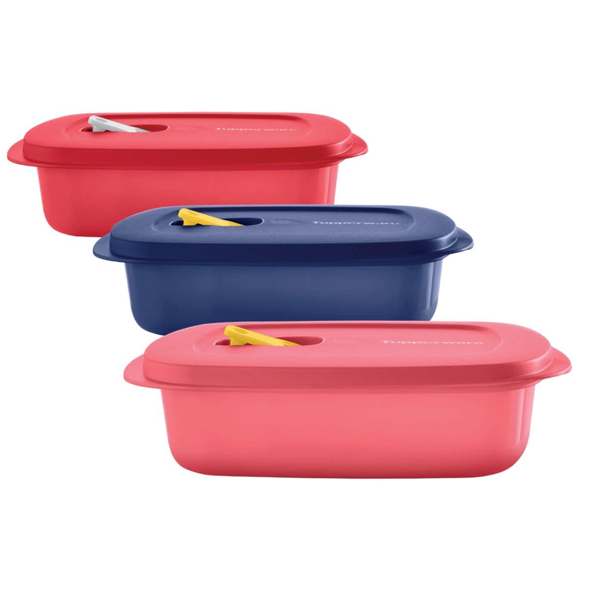Tupperware Marmita Cristalwave Retangular Com Divisórias 1L