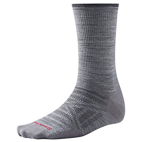 FBA Smartwool PhD Outdoor Ultra Light Crew Light Gray L
