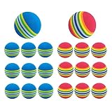 20pcs Sponge Practice Golf Balls Golf Training Balls Garden Soft Foam Elastic Golf Balls for Indoor/