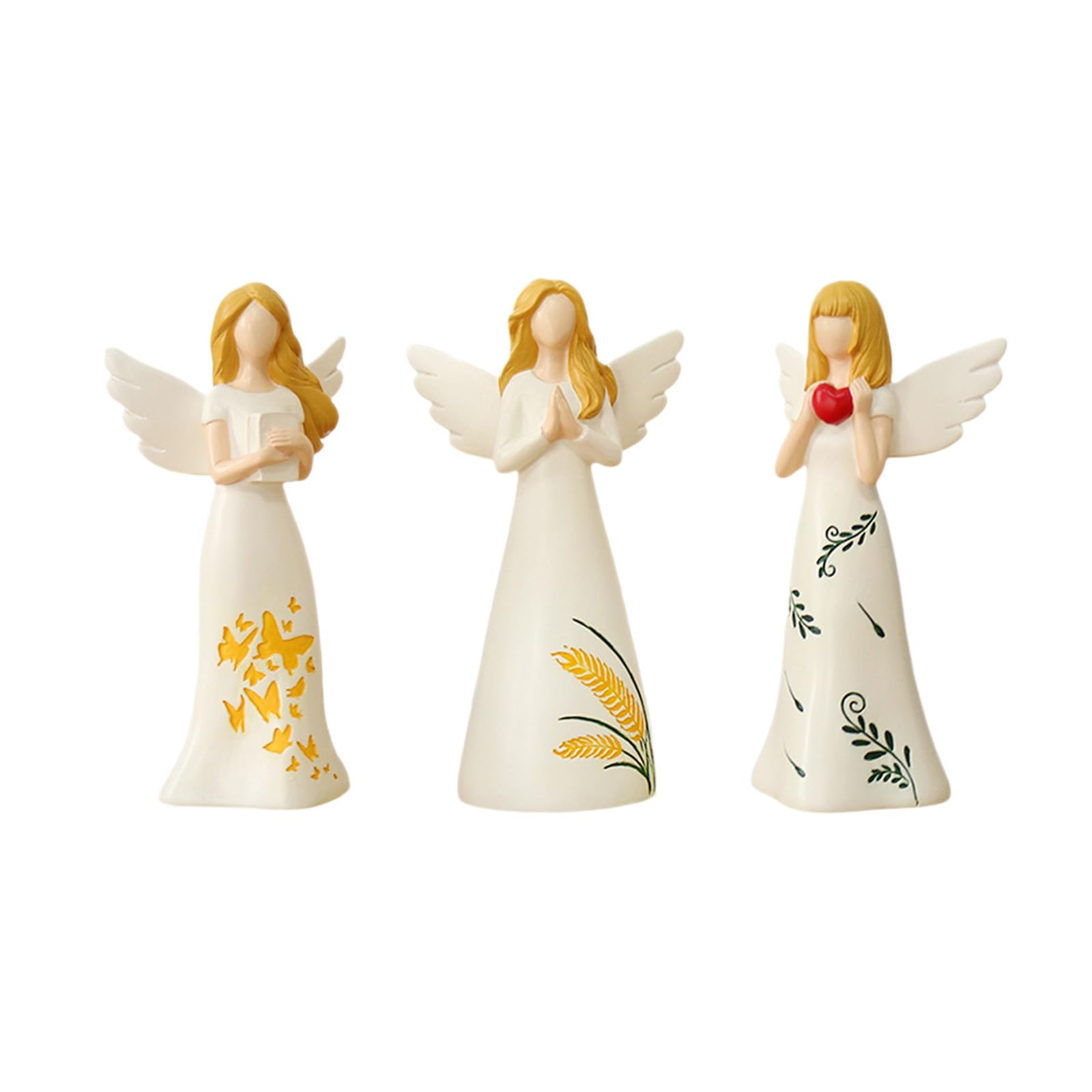 Weather Resistant Resin Cherub Statues for Outdoor Decoration Intricate Handcrafted Garden Yard Sculpture Durability Resins Courtyards Decoration