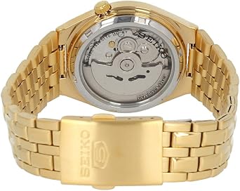 SEIKO5 SNKL64K Men's Automatic Mechanical Automatic Analog Stainless Steel Metal Gold Watch