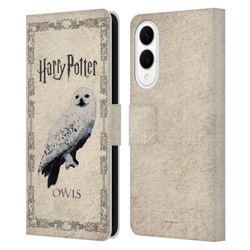 Housse Harry Potter Hedwig Samsung S25 Edge protection cuir portefeuille