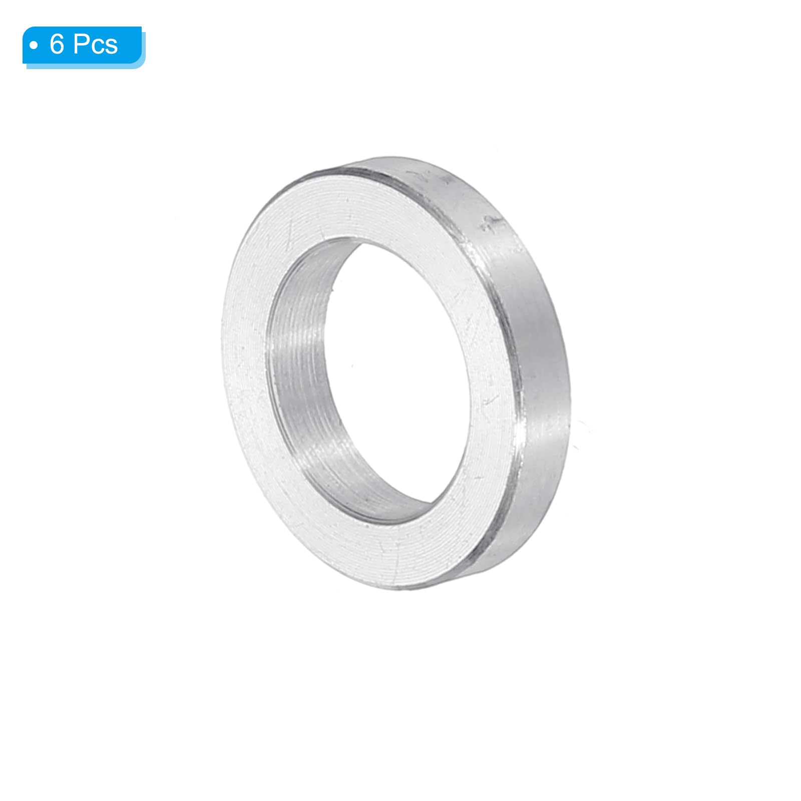PATIKIL M10 Aluminum Spacers, 6pcs 3/8" x 5/8" Round Metal Spacers for 3/8 or M10 Screw Bolts - Image 3