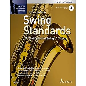 Vedi scheda su Amazon Swing Standards: 14 Most Beautiful Swingin' Ballads. Alt-Saxophon. Ausgabe mit Online-Audiodatei.