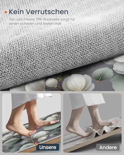 Descente de lit antidérapant et tapis rond 160cm lavable - 8