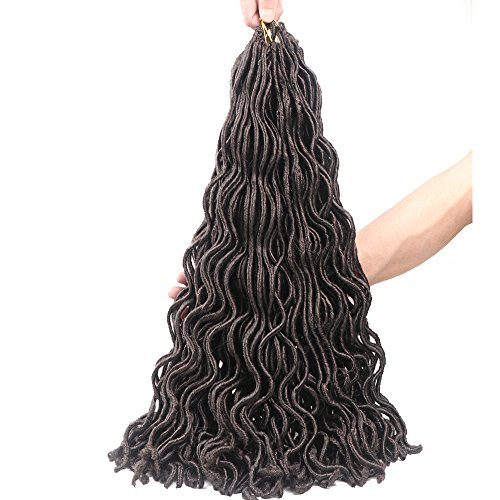 3 Pcs Synthetic Braiding Hair Faux Dreadlocks 18 inches Havana Mambo Twist Crochet Braids Hair Extensions (#4)