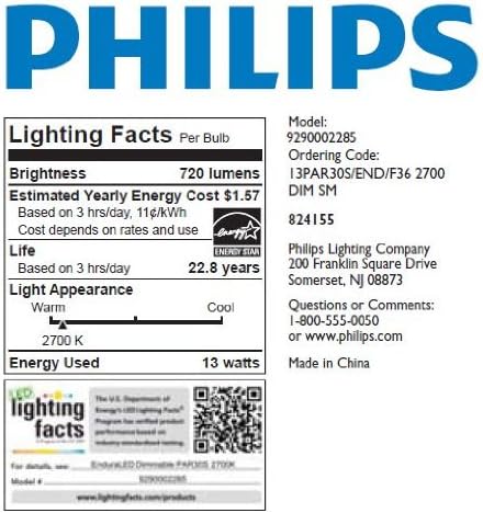 Miniatura 3 de Philips 423467 - Bombilla LED regulable AirFlux PAR30S de 13 vatios, color blanco cálido
