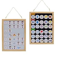 Amazon | Hoshicoko園児小学生両対応 時間割&持ち物ボード お支度 