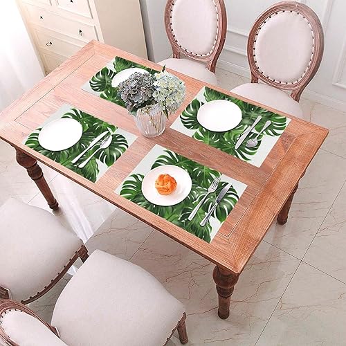 Set de table résistant à la chaleur lot de 6 vinyle antidérapant lavable