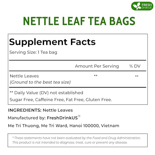 Image of FreshDrinkUS, Premium Perilla Leaf Tea - 30 Tea Bags | 100% Pure Perilla Leaves | Caffeine-Free, Non-GMO, Natural Packaging | Herbal Tea Bags for Daily Enjoyment. Gluten-Free. Sugar-Free. Vegan
