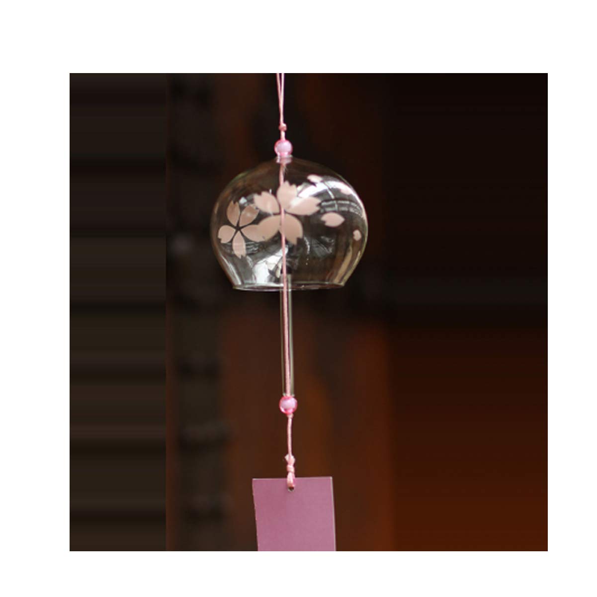 Amazon.com : Japanese Furin Glass Wind Chime Pink Sakura Blossom