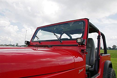 Rough Country Lower Windshield Cube Mounts for 87-95 Jeep Wrangler YJ - 70510