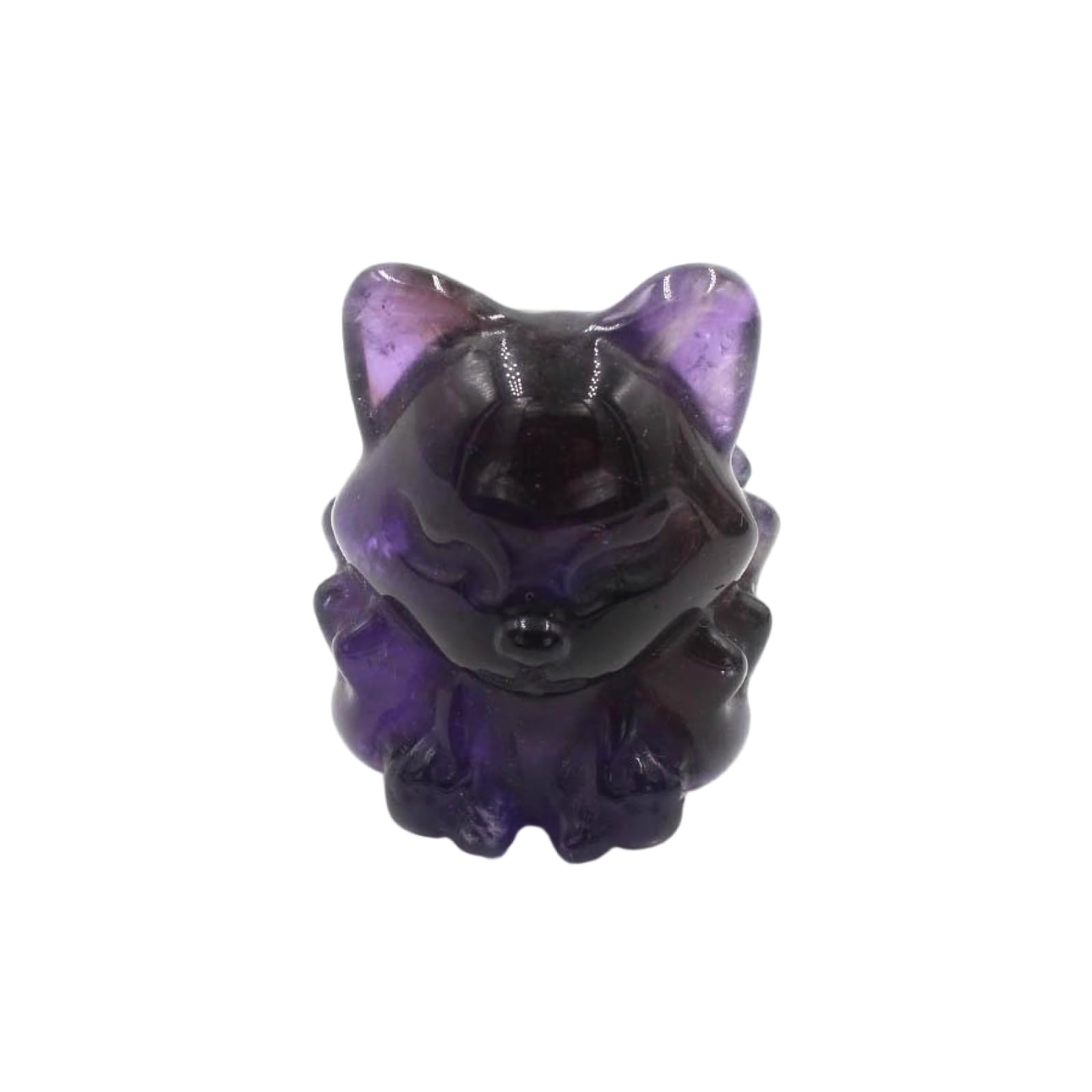 Zicnjodye 1pc Natural Stone Fox Shape Ornament