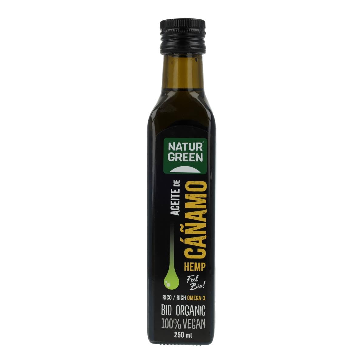 NaturGreen Aceite de cáñamo 250 ml BIO, rico en omega-3