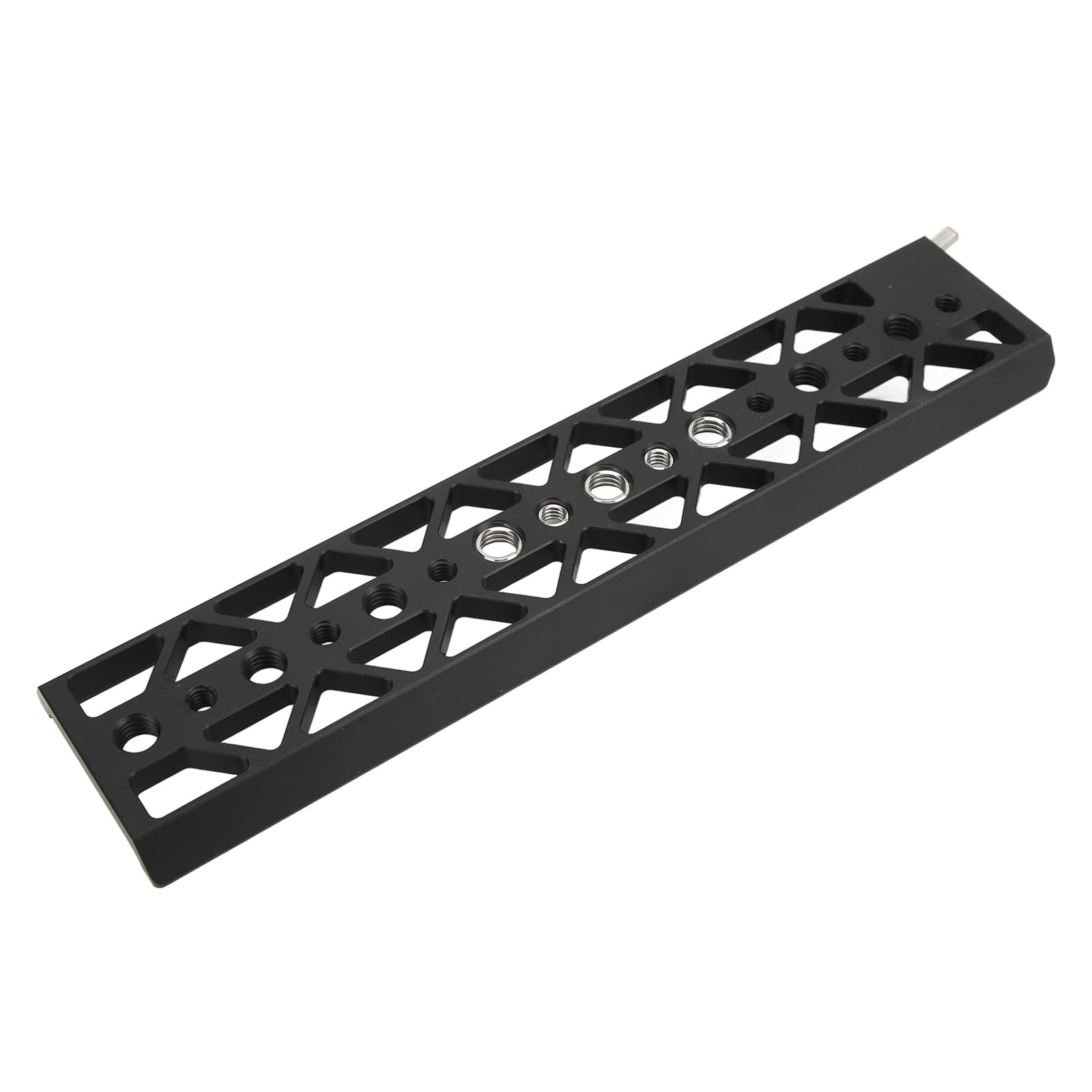 Piastra a Coda di Rondine per Fotocamera per Montaggio su Treppiede, Lega di Alluminio Resistente, Lunga 25 Cm, Ideale per Utenti DSLR, Fori per Viti da 3/8 e 1/4 Pollici