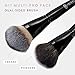 BK BEAUTY - NIKKI LA ROSE N17 MULTI-PRO FACE BRUSH – Dual-Sided Paddle Brush for Face Application, Liquid, Powder Blending - Bronzer, Contour, Blush, Foundation