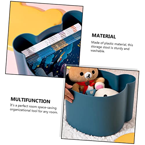 Boîte de rangement cube bleue SUPVOX pour jouets d'enfants - 5