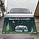 BETESSIN Lustige Camping Fußmatte 40x60cm - Zuhause ist da, wo wir parken - Fussmatte für innen & außen - Camping Geschenke für Camper Wohnwagen - Türmatte Fußabtreter Dünne 5mm