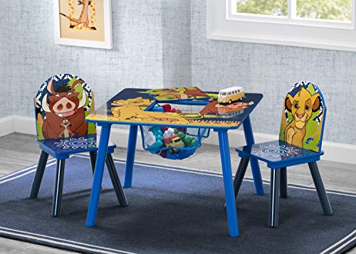 Delta Children Kids Table And Chair Set With Storage (2 Chairs Included) - Ideal For Arts & Crafts, Snack Time, Homeschooling, Homework & More - Greenguard Gold Certified, Disney The Lion King #TOP1