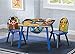 Delta Children Kids Table and Chair Set With Storage (2 Chairs Included) - Ideal for Arts & Crafts, Snack Time, Homeschooling, Homework & More - Greenguard Gold Certified, Disney The Lion King