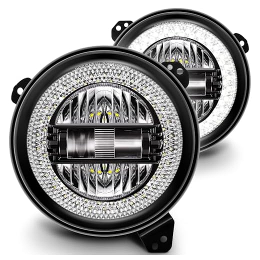 TRUE MODS 9" Round LED Headlights Compatible w/Jeep Wrangler JL Gladiator JT 2018-2023 Accessories [DOT] [HALO DRL] [Plug n Play]