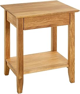 HAKU Konsolentisch Eiche – schmale Konsole in rechteckiger Form, aus Massivholz und Eiche, mit Schublade Maße: B 50 × H 60 × T 40 cm Style: Traditional