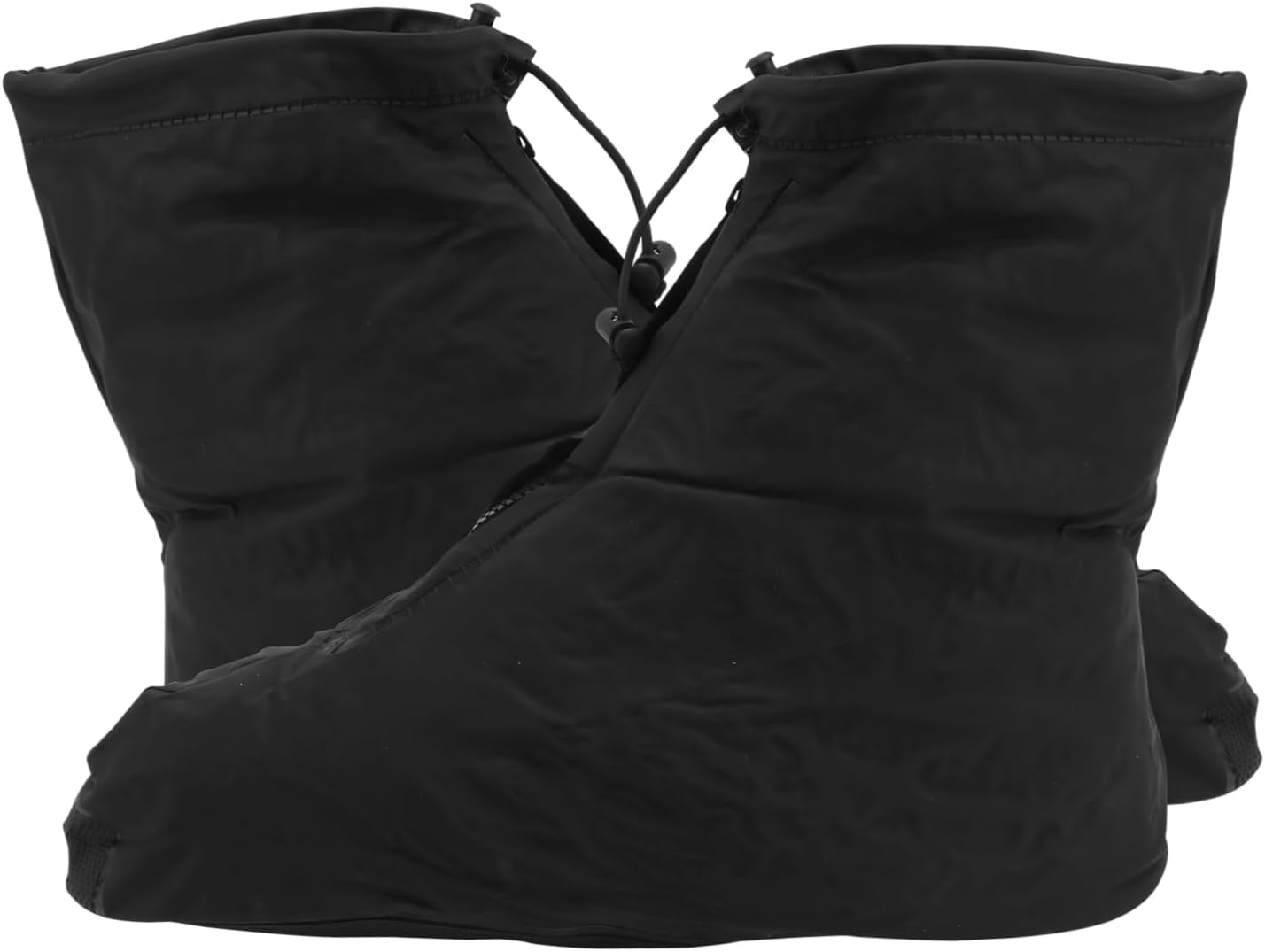 Cubrezapatos para ciclismo negros resistentes con cierre