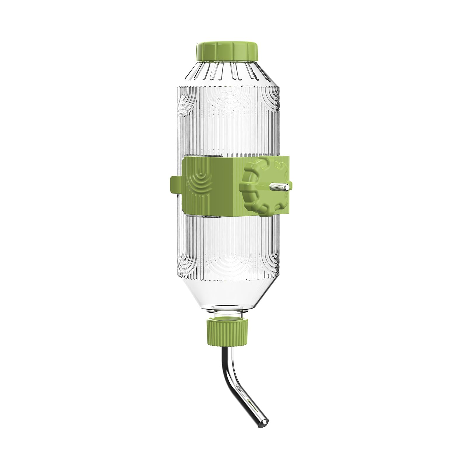 Bebedero para Mascotas para Jaula, dispensador de Agua Colgante para Perros, Cachorros, Gatos y Conejos (Verde, 700ml (Cobayas-Conejos pequeños-Chinchillas))