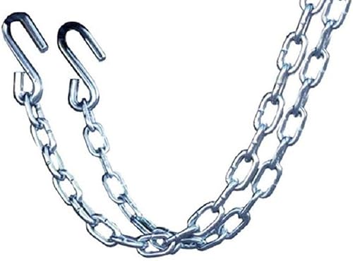 CE Smith - Juego de cadenas de seguridad de clasificación Clase II 16661A - Cadenas de gancho en S para seguridad de remolque de barcos - 3500 libras