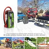 OVONIC 2s Lipo akumulator 7,4 V 120C 2200 mAh akumulator Shorty Pack z wtyczką Deans do helikoptera samolotowego, specjalnie do samolotów 1:14 RC Car RC (2 sztuki)
