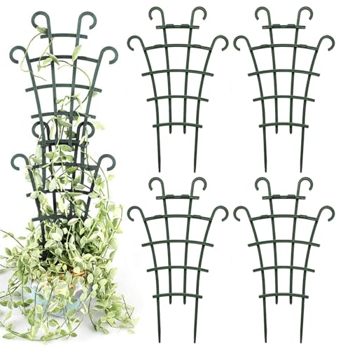 Treillis pour plantes | Treillis pothos pour croissance verticale – Piquets de poivrons extérieurs, pour pots de jardin, fleurs, vigne, pothos, pothos, poivrons