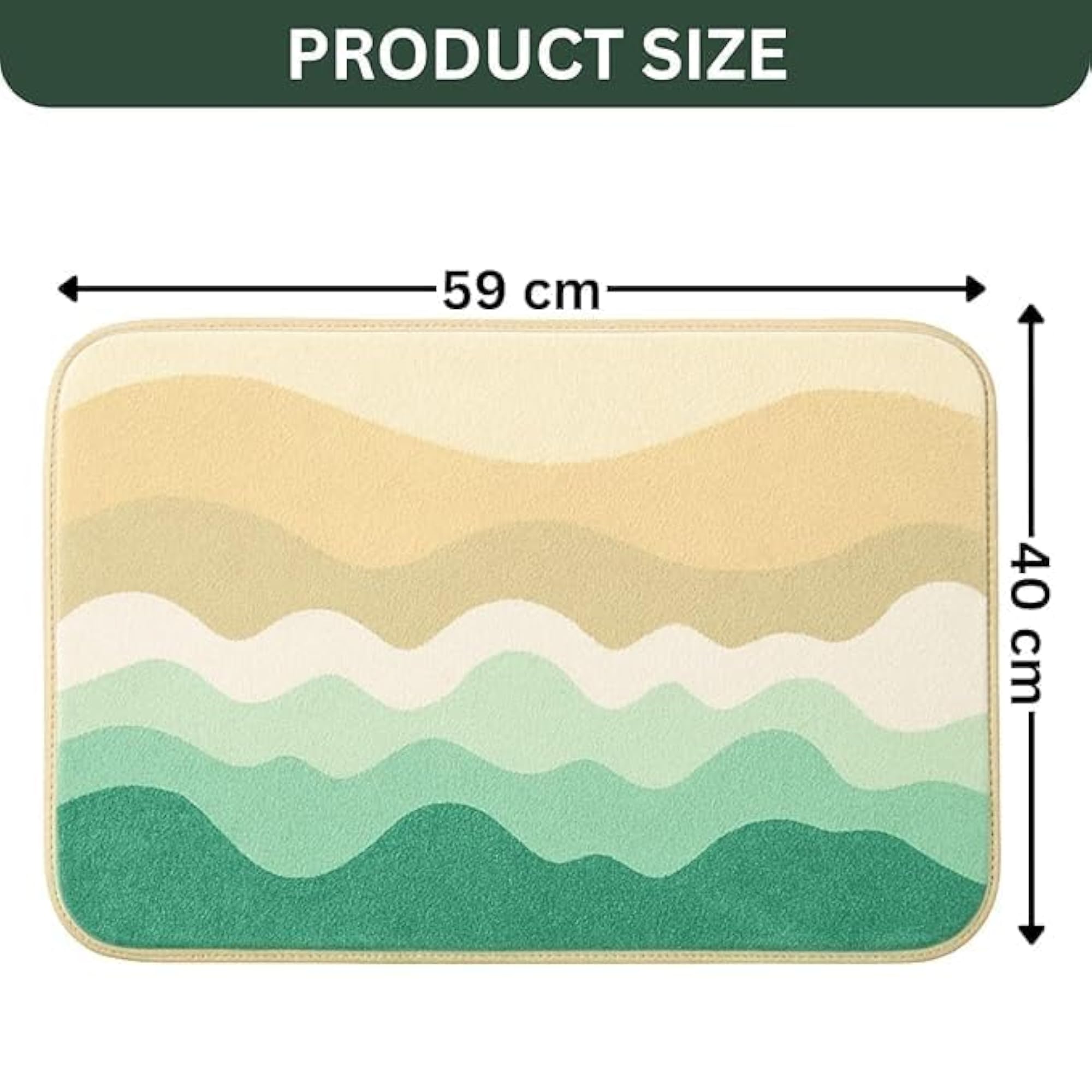 Soft Microfiber Anti Slip Door Mat for Home & Office