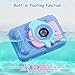 Kids Toy Camera Waterproof with 32GB Card, Fun Christmas & Birthday Gift for Boys & Girls Ages 3+, 48MP 1080P HD Underwater Digital Camera, IP68 Shockproof – (Footprint, Blue) 1