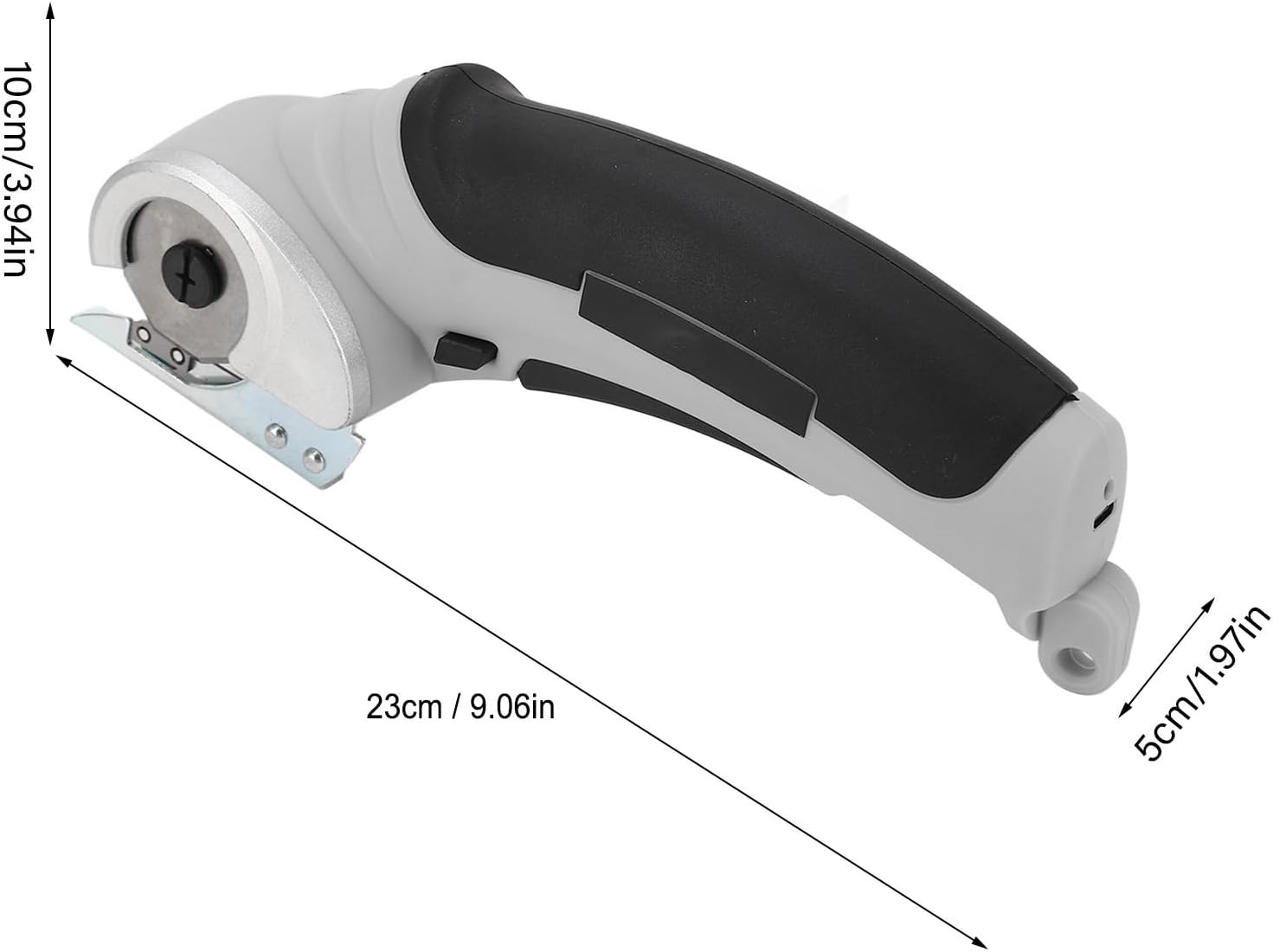 Electric Scissors Safe Handheld Fabric Cutter 240RPM for Home and Professional Use (Grey)