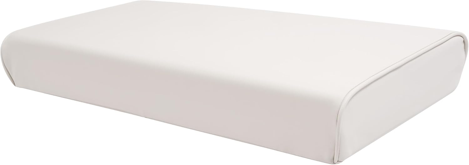 WUTIST 8WD156-R-S Replacement Seat Bottom Cushion Compatible with 8WD156 Series 70 Quart Swingback Cooler Seat Universal Pontoon Boat Parts for Fishing, Pontoon Boat, Yacht Plastic+Foam White