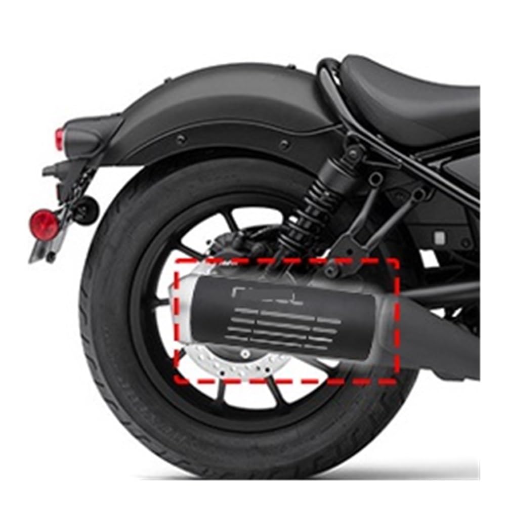 Deflectores Calor Escape para Rebel CMX 250 300 500 300 500 2017-2023 Silenciador De Escape para Motocicleta Tubo Protector Térmico Cubierta Protectora