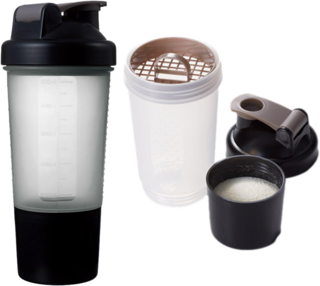 Amazon.co.jp: シェイカー プロテイン 500ml 粉末を入れられる