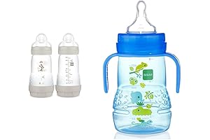 9oz Anti-Colic Bottles with Trainer Cup Set