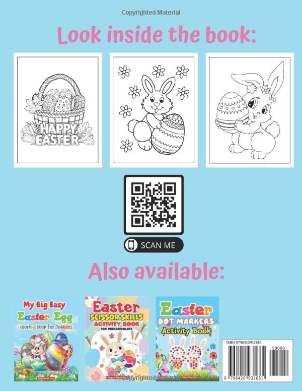 Easter Coloring Book: A Fun Coloring Book For Toddlers Featuring Easy and Large Easter Designs and More! Perfect Gift For Kids Ages 3-6 image 3