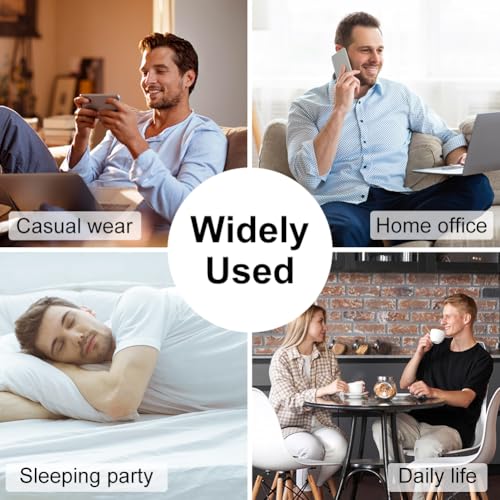 AUYAO Pijama para Hombre con Bolsillos - Pantalones Largos de Descanso para Otoño e Invierno - imagen 7