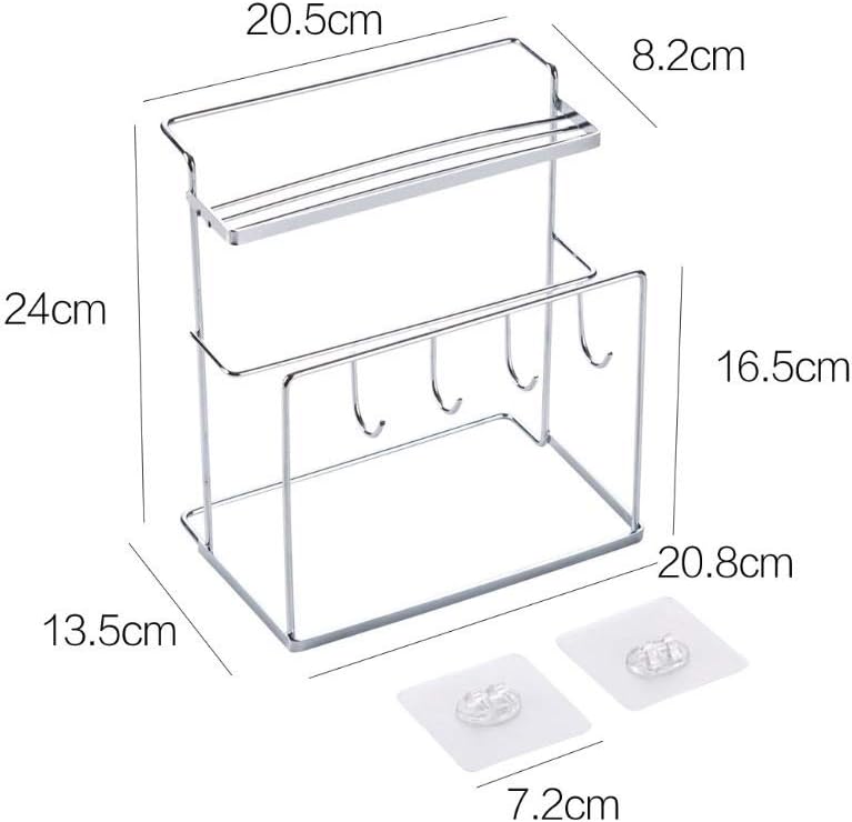 Metal Cutting Board Storage Rack Pot Wall Mounted Holder Kitchen Utensil Organizer