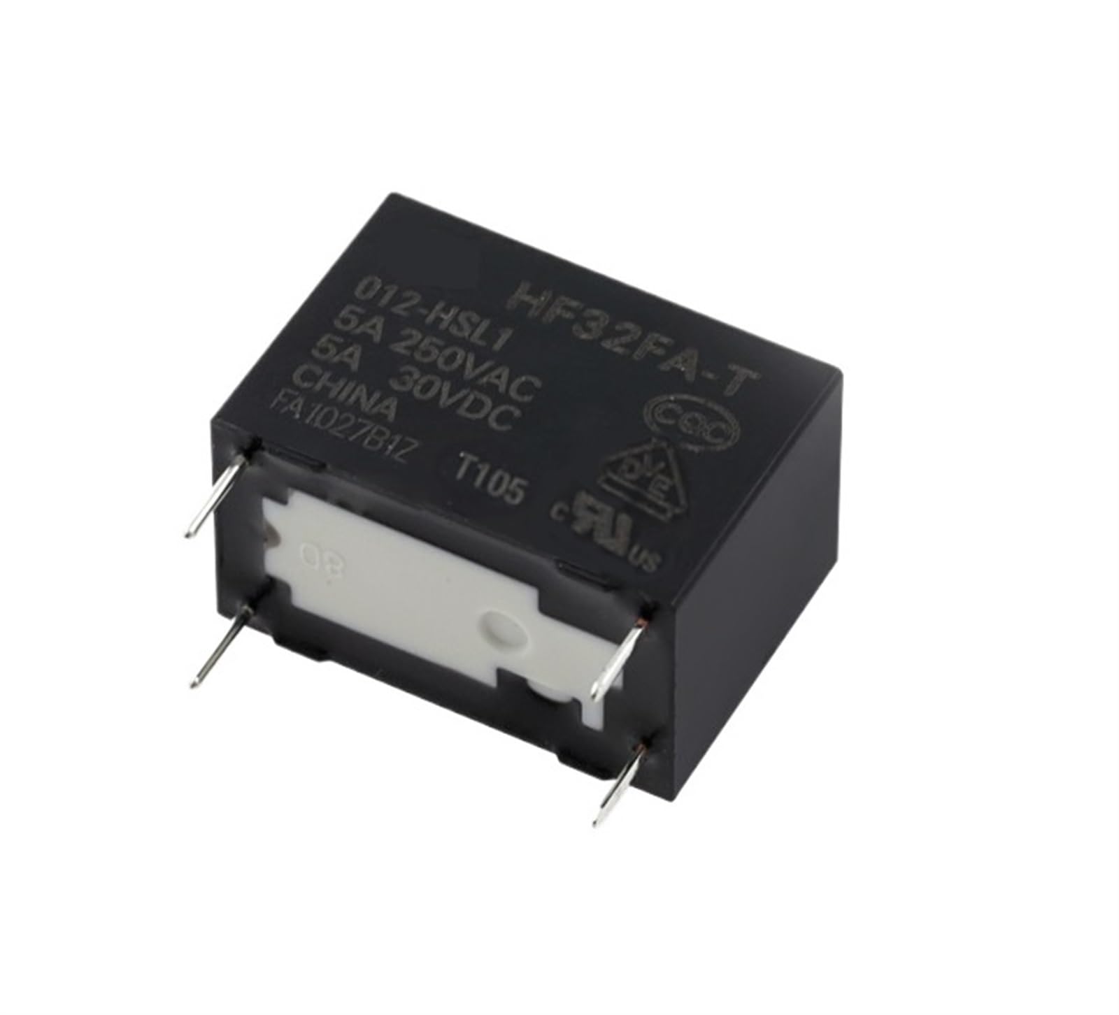 Relais 12V HF32FA-T-012-HSL1 composant électronique 4 broches CC 250V CA