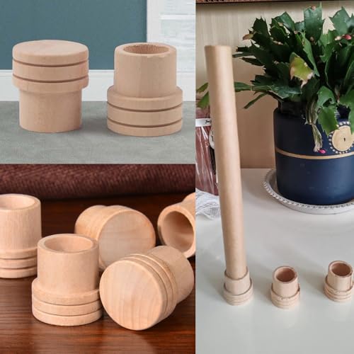Image of 8 Pack Moxa Rolls Extinguisher Wooden Moxa Sticks Extinguisher Moxa Roll Holder End Tips Stand for Moxibustion Mugwort Sticks Mugwort Rolls Wormwood Stick Safely Extinguishing Moxa Sticks