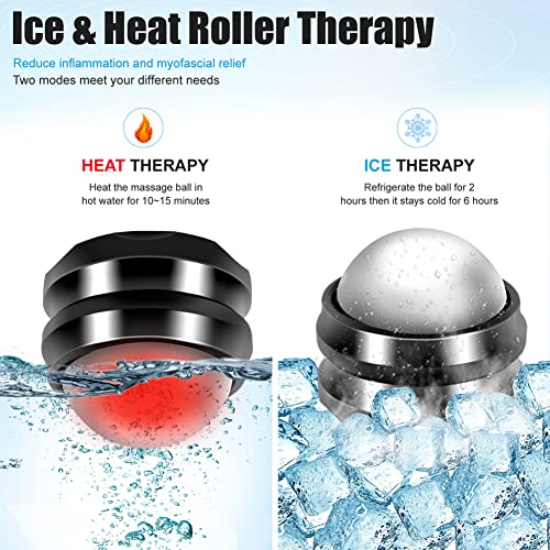 Momoee Cold Massage Roller Ball,2-Pack Manual Massage Ball Roller For Ice And Heat Therapy,Deep Tissue Massage Ball For Sore Muscles,Joint Pain,Muscle Recovery #TOP1