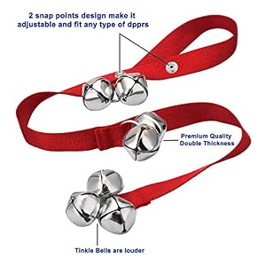 3 Pcs Canine Doorbells Adjustable Pet Bells for Potty Coaching 3 Pcs Canine Doorbells Adjustable Pet Bells for Potty Coaching