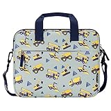 Choco Mocha 12.5インチ 子供用タブレットスリーブバッグ 男の子用 子供用タブレットキャリーケース Fire HD 10 Fire 7 Fire HD 8 Fire 10 タブレット Kindle Kids Edition Apple iPad トラック用 グレー