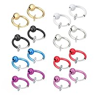 Algopix Similar Product 16 - JewelrieShop Fake Nose Ring Hoop Clip